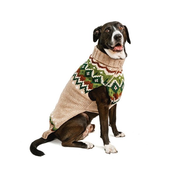 Chilly Dog Ragg Wool Fairisle Dog Winter Sweater Sizes XXS-XXXL - Picture 2 of 6